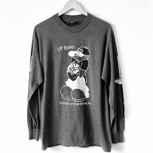 VTG School Of Hard Knocks Lil’ Bolo Graphic Tee Long Sleeve Sz L